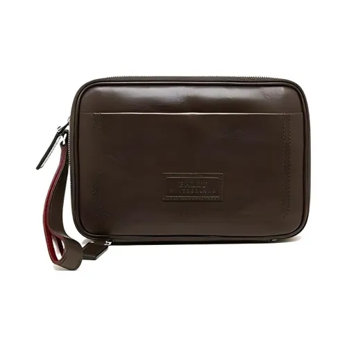 BALLY Телячья кожа Клатч Мужской Темно-коричневый