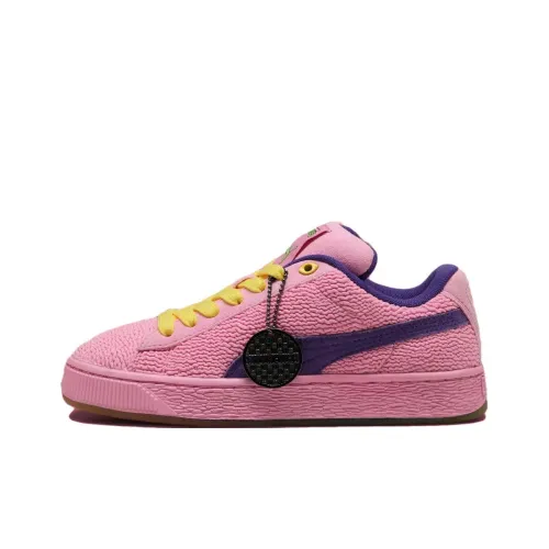 RENZHESHENGUI X PUMA Suede XL 2 Low Топ Скейтборд Кроссовки Мужские Розовые Фиолетовые