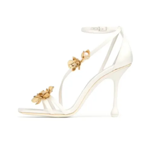 Jimmy Choo ZEA one Ремень Сандалии 9,5 см Женские Белые