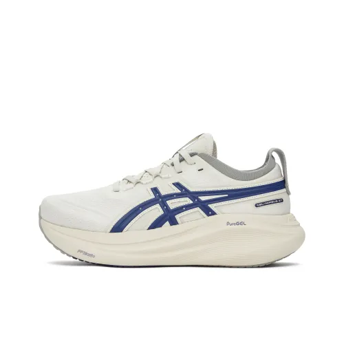 ASICS Гель Nimbus 27 Амортизация Износостойкий Низкий Топ Марафон Бег на длинные дистанции Обувь Унисекс Индиго