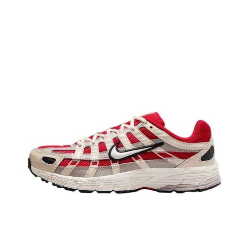 Nike P 6000 Slip-Resistant Abrasion-Resistant Low Top Casual Running Shoes Women's Red Gray Найк P 6000 Противоскользящий Устойчивый к истиранию Низкий Топ Повседневные Беговые Кроссовки Женские Красный Серый