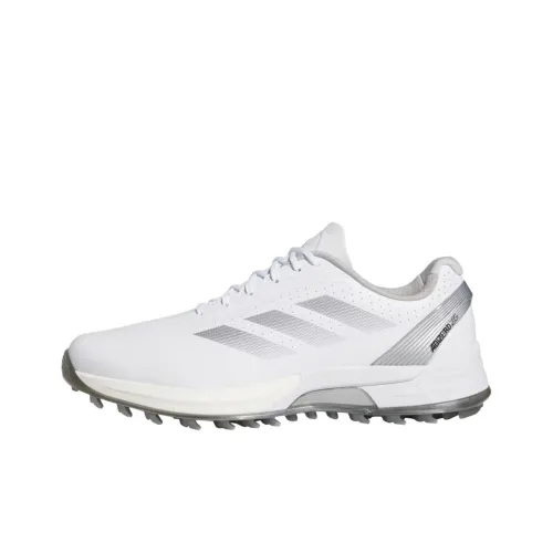 Adidas Adizero ZG Slip-resistant Abrasion-resistant Low Top Golf Shoes Men's White Gray Адидас Adizero ZG Противоскользящие Устойчивые к истиранию Низкие Топ Обувь для гольфа Мужская Белый Серый