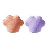 Сетка для очищения лица в форме кошачьей лапы [Фиолетовый + Кожа]: 2 шт