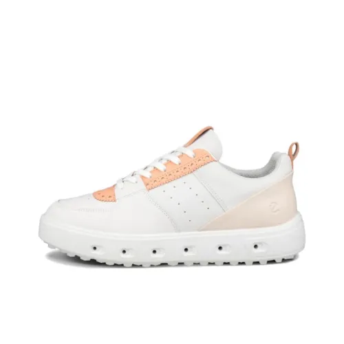 Ecco Street 720 Series Низкие Топы Обувь для гольфа Женская Белая Апельсин