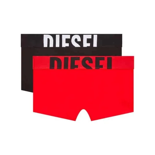 DIESEL 2 упаковки черные + красные женские боксер-шорты