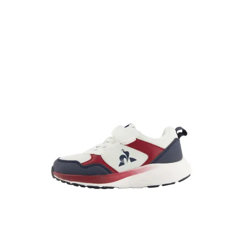 Le Coq Sportif Slip-resistant Abrasion-resistant Low Top Kids Lifestyle Shoes White Red Kids Le Coq Sportif Противоскользящие Устойчивые к истиранию Низкие Кеды для Детей Lifestyle Shoes Белый Красный Детский