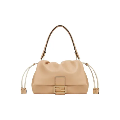 FENDI Baguette Овечья кожа Сумка через плечо сумка среднего размера женская розовая