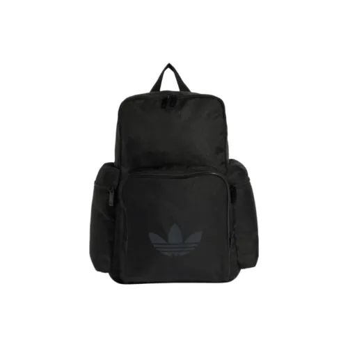 Adidas Originals Переработанный полиэстер рюкзак унисекс черный мятно-зеленый