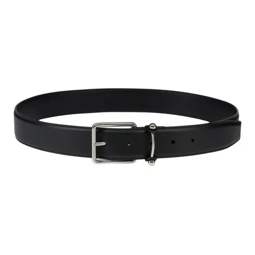 CL LUBOTING Телячья кожа Кожаные ремни Мужской Черный Ширина 3,5CM