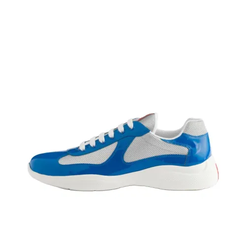 PRADA America's Cup Низкий Топ Повседневная Обувь Мужская Синяя