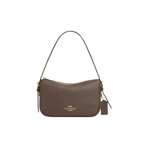 COACH Kailey Коровья кожа Сумка на плечо Средняя Женская Темно-умбровая
