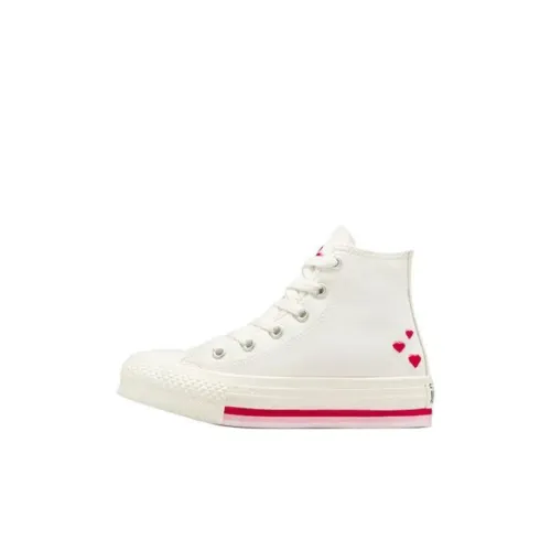 Converse Chuck Taylor All Star Lift High Топ Kids Кеды Винтажный Белый Красный Дети Возраст 3-7 Лет