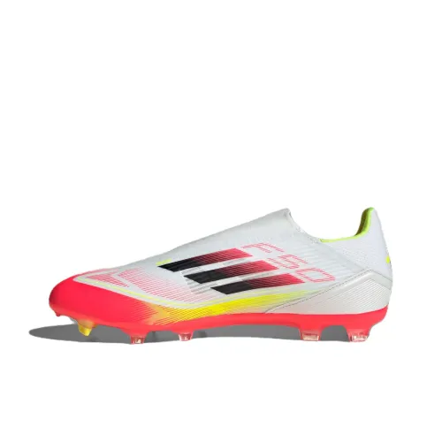 Adidas F50 League Slip-Resistant Abrasion-Resistant Футбольные бутсы Мужские Белый Красный