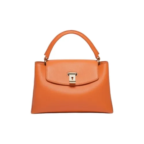 BALLY Lock Me Коровья кожа Тоут Сумка Сумка для покупок Сумка на плечо Сумка Обычный Женская Апельсиновая