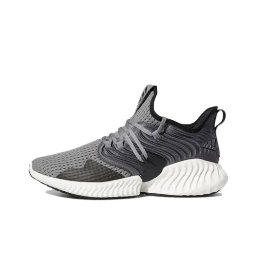 Adidas Alphabounce Instinct Дышащие Низкие Беговые Кроссовки Мужские Серый Черный