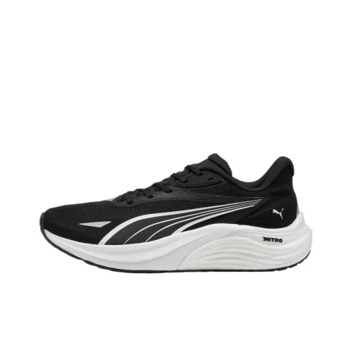 PUMA Electrify Nitro 4 Противоскользящие Устойчивые к истиранию Отводящие влагу Низкие Беговые кроссовки Мужские Черные