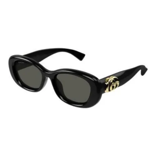 GUCCI OVAL SUNGLASSES Женские Черный