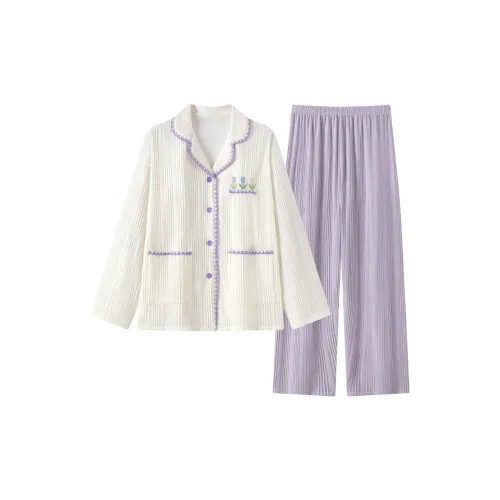 LEZIYUN Пижамный комплект женский фиолетовый