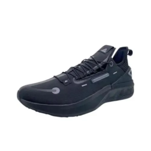 PEAK State Pole 4,0 Амортизация Износостойкие Низкие Кроссовки для Бега Унисекс Чисто Черные