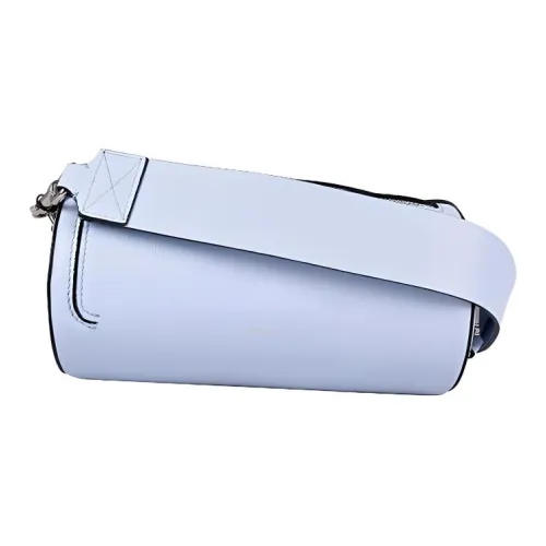 Burberry Телячья кожа Цилиндрическая сумка Сумка Сумка через плечо Сумка через плечо Стандартная Женская Светло-синяя