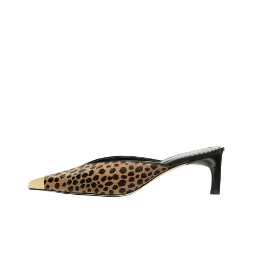 MICHAEL KORS Домашние тапочки 5,7 см Женские Коричневый Черный