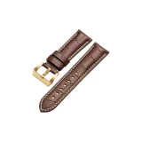 Розовая пряжка, коричневый кожаный ремешок