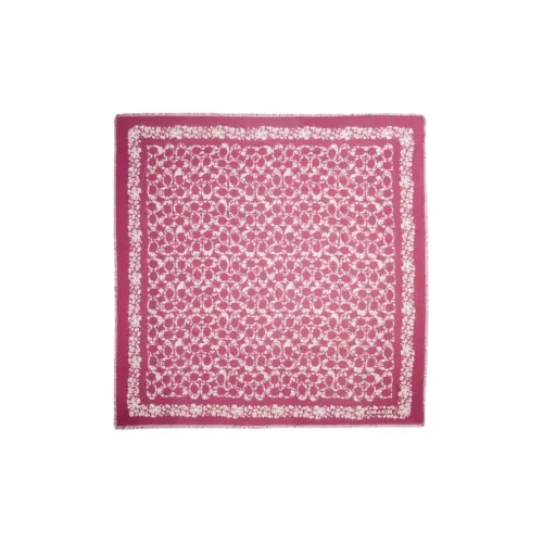 COACH Modal Трикотажные Шарфы Унисекс Розовый