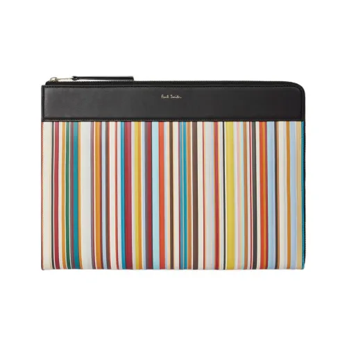 Paul Smith Клатч из коровьей кожи Мужской Черный и Разноцветный