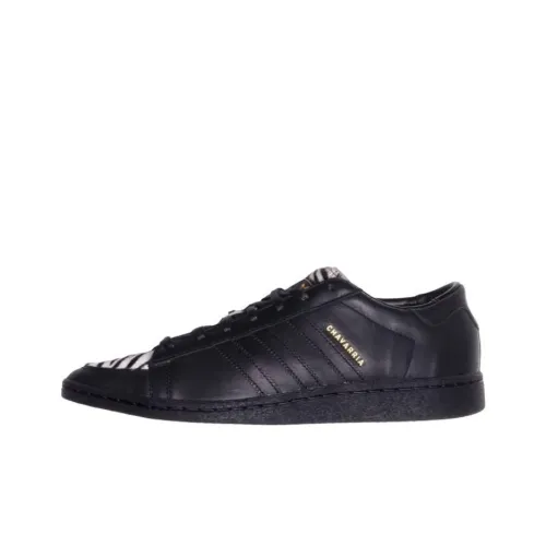 WILLY CHAVARRIA x adidas originals JABBAR Slip-resistant Abrasion-resistant Low Top Skateboard Shoes Unisex Black Вилли Чавarria x Adidas Originals JABBAR Противоскользящие устойчивые к истиранию низкие топовые скейтборд-кроссовки унисекс черные