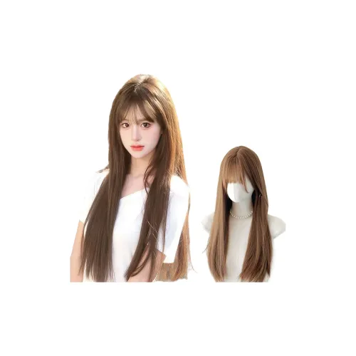 FYOSEE Full Голова Комплект Длинные Прямые Волосы Перука K POP Girl Group Ambient