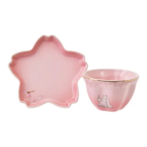 Disney Вишневый цветок Tale Бэймакс Блюдце Набор Мультяшный Print Box Мерч по IP