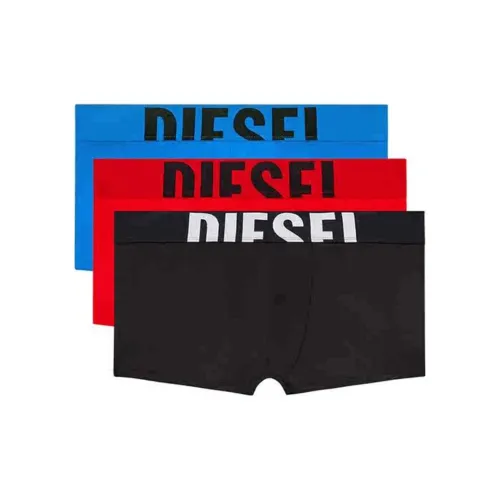 DIESEL 3 Pack Синий+Красный+Черный Мужские Боксеры