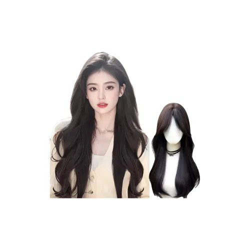 FYOSEE Длинные парики с кудрявыми волосами и челкой