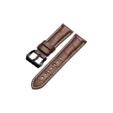 Чёрная пряжка, коричневая кожа