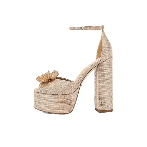 SAM EDELMAN KORI FLORA Грубый каблук Высокие каблуки Женские Коричневый