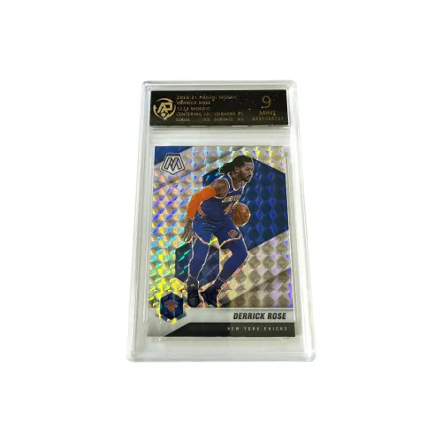 PANINI Derrick Rose Knicks Mosaic Silver Refraction Игрок Card 9 Points Certified Cards 1 Pack