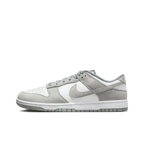 Nike Dunk Скейтборд Кроссовки Низкие Топ Серый Белый Унисекс