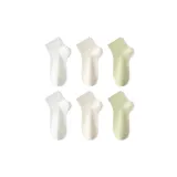 Белый 2 + Экрю 2 + Зеленый 2 [6 упаковок]