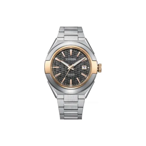 CITIZEN Автоматический Механический Механизм Нержавеющая Сталь Ремешок Часы 40,8 мм Мужские Часы Черный Циферблат