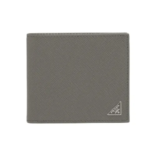 PRADA Saffiano кожа кошелек мужской мраморно-серый