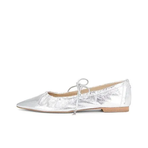 SAM EDELMAN Bri Плоская подошва Повседневная обувь Женская серебряная