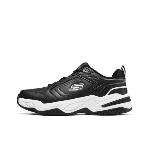 Skechers Sport МЕЧЕТЫ Мужские Низкие Топы Повседневные Мужские Черные Белые