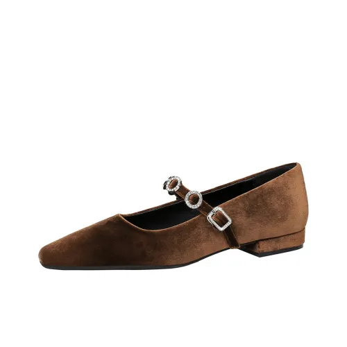 Bamiti As if treading on level ground Туфли Мэри Джейн 1CM Женские