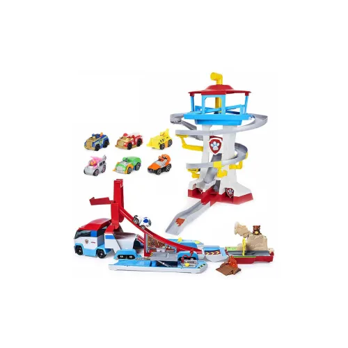 PAW PATROL Приключение Bay Дорожка Башня Штаб-квартира PAW PATROL Наблюдательная башня Сплав Спасательный транспорт Игрушки