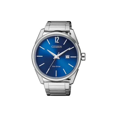 CITIZEN Eco Drive Series Светильник Кварцевый механизм Нержавеющая сталь Ремешок Часы Мужские Часы Синий циферблат