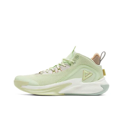 PEAK Амортизация Oтскок Высота Увеличение Устойчивость к Износу Низ Резистентный Низ Топ Баскетбольные Кроссовки Мужской Чайно-Зеленый