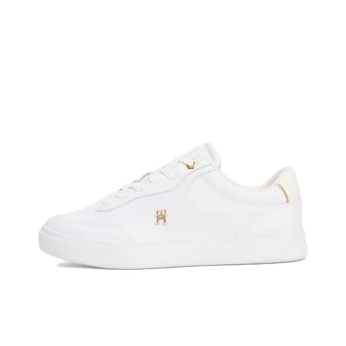 Tommy Hilfiger TH Monogram Скейтборд Кроссовки Низкие Белые Женские