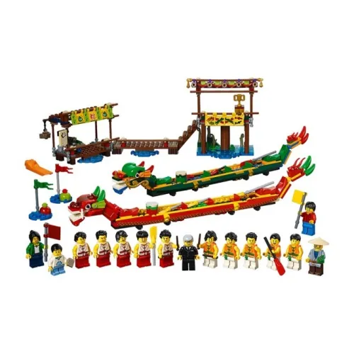LEGO Dragon BOAT Racing Пластиковые конструкторы 601 100 шт. 80103
