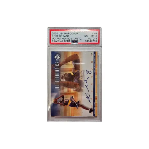 Верхняя Дека 2000 U.D. Hardcourt Коби Брайант Подписанная карта с сертификатом PSA Grade 9 1 шт