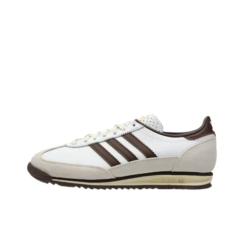 Adidas Originals SL 72 Slip-resistant Abrasion-resistant Low Top Casual Shoes Unisex White Umber Adidas Originals SL 72 Противоскользящий устойчивый к истиранию низкий топ повседневная обувь унисекс белый умбра